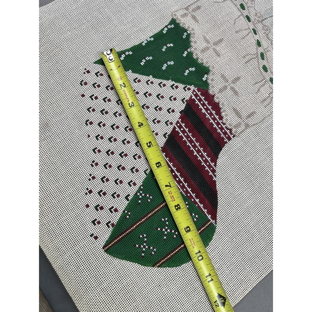 TS Designs Hand Painted Needlepoint Canvas * Christmas Stocking Geese Country‎ - Picture 7 of 10